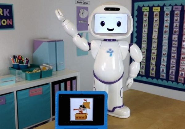 robot tutor for autism teaching pretend play