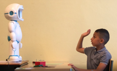 Robot teaching social skills to kids with autism