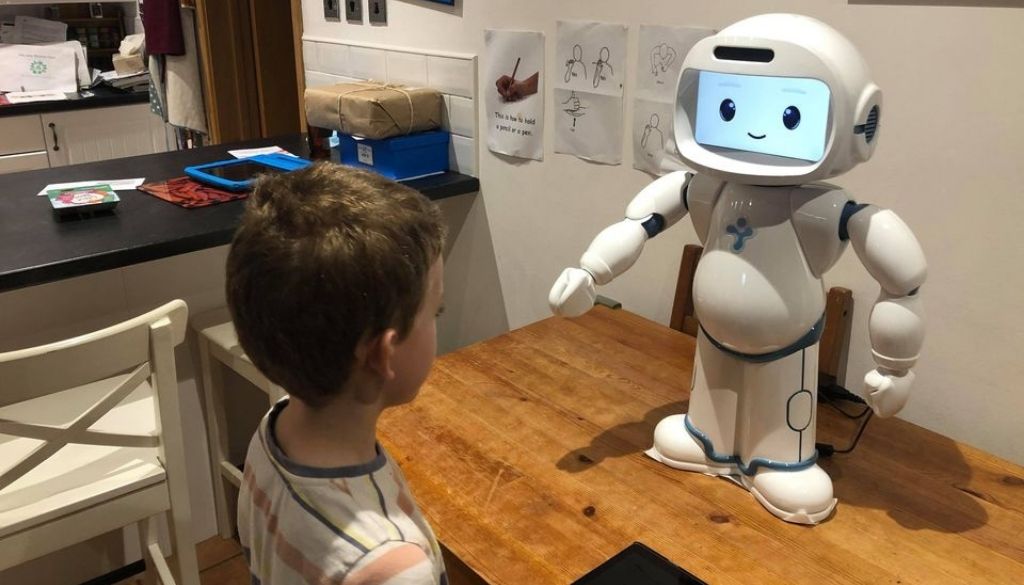 QTrobot for autism, our personal at-home robot tutor
