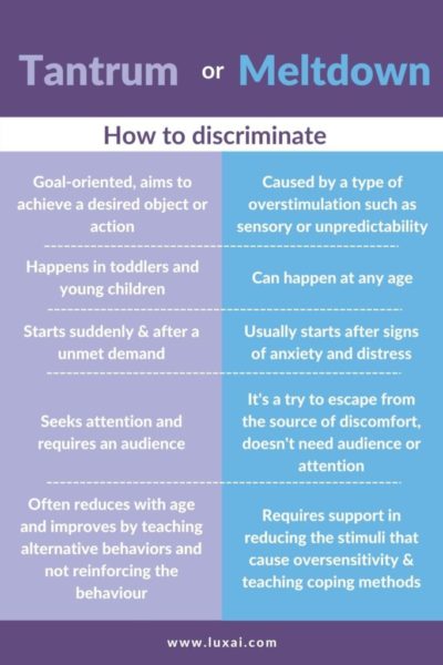 Tantrum Vs Autistic Meltdown What Is The Difference How To Deal With 