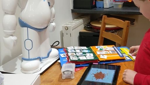 at home education for autism using QTrobot