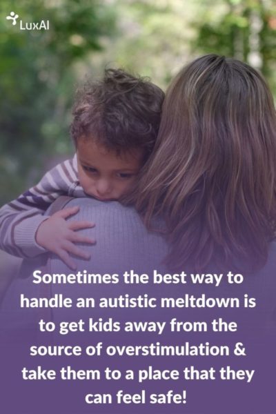 women and child sometimes best way to handle an autistic meltdown is to take a child to a place they feel safe