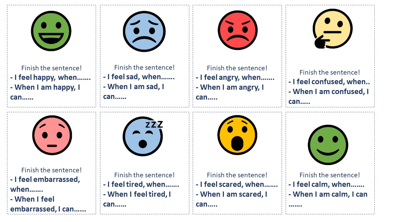 Emotion Cards For Autistic Children