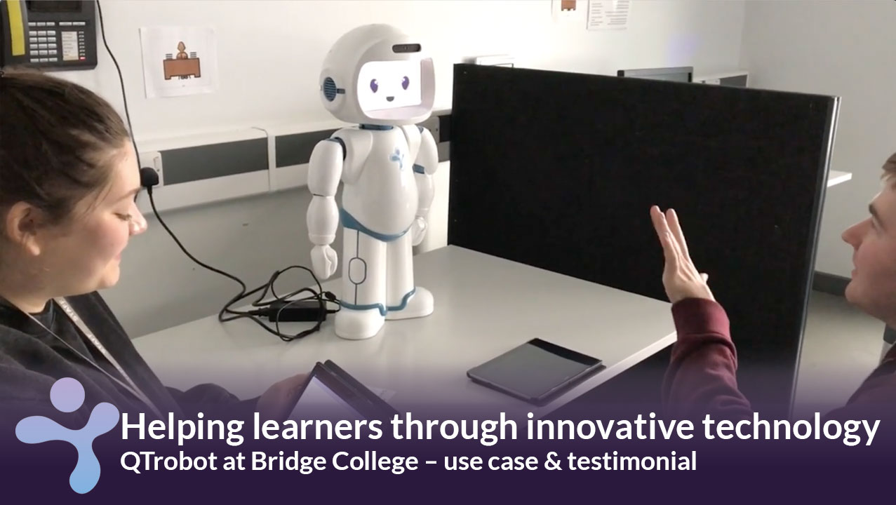 Bridge college Together Trust QTrobot use case testimonial Helping learners with autism through innovative technology