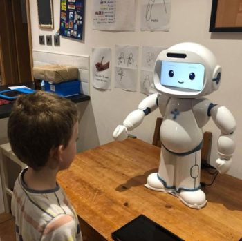 QTrobot for autism education at home