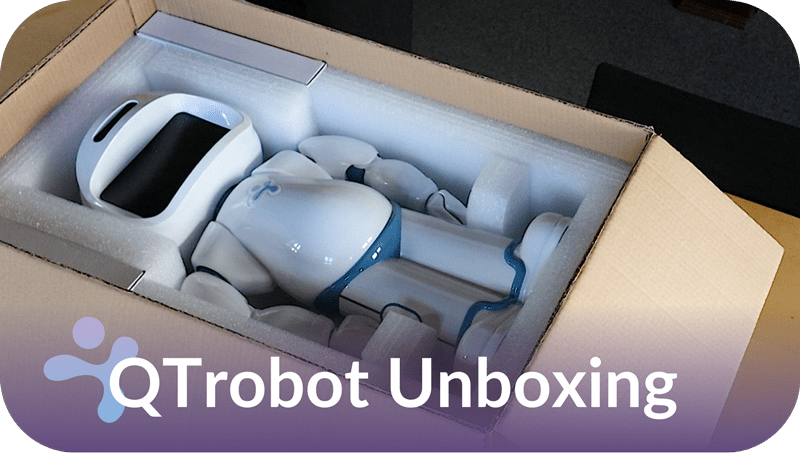 Unboxing QTrobot for autism for at home education