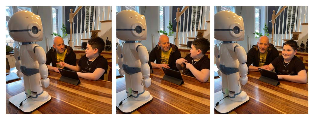 QTrobot, in-home robot helps children with autism and facilitates their social interaction and collaboration with their parents