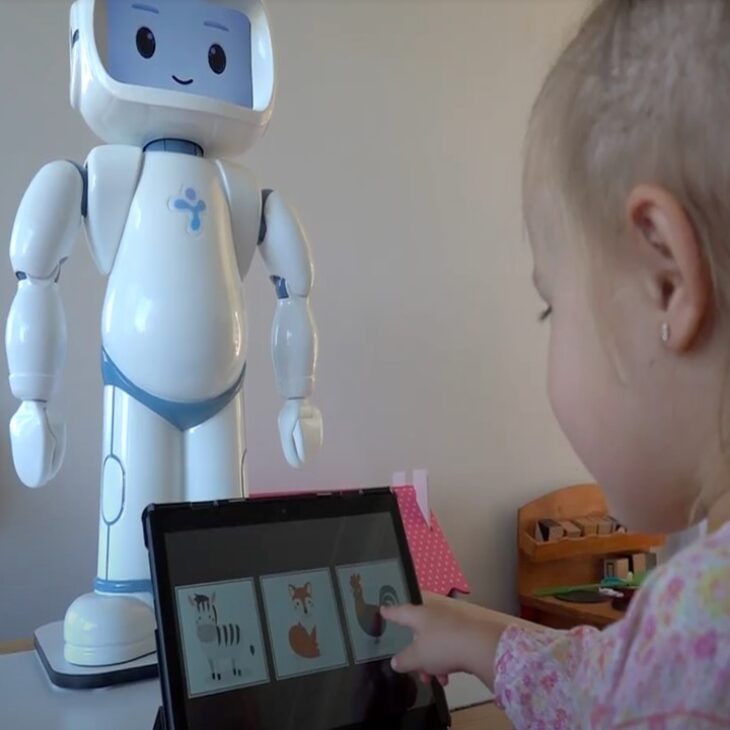 autism robot works as an at home educational tutor for children teaching them new skills