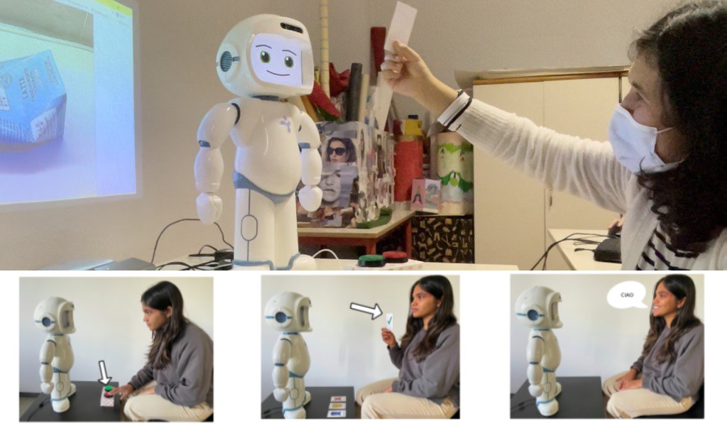Multi-modal Communication Interactions Between Socially Assistive Robot and People with Neurodevelopmental Disorders