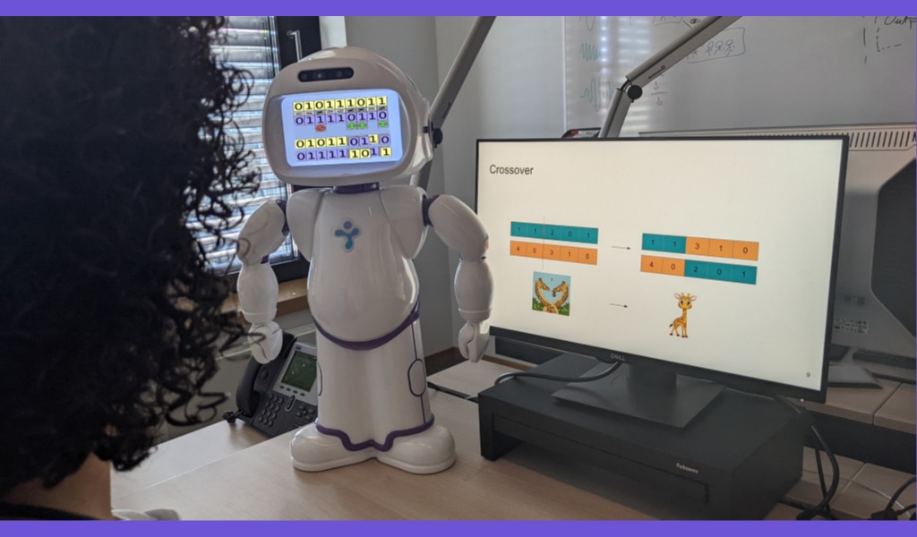 QTrobot: Intelligent Meeting Assistant with Real-Time Image Recommendations